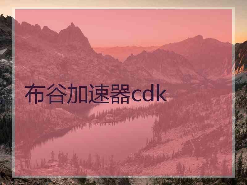 布谷加速器cdk