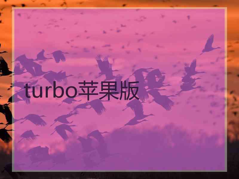 turbo苹果版