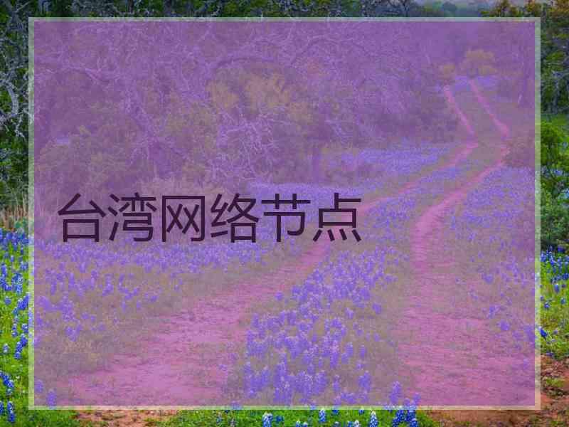 台湾网络节点