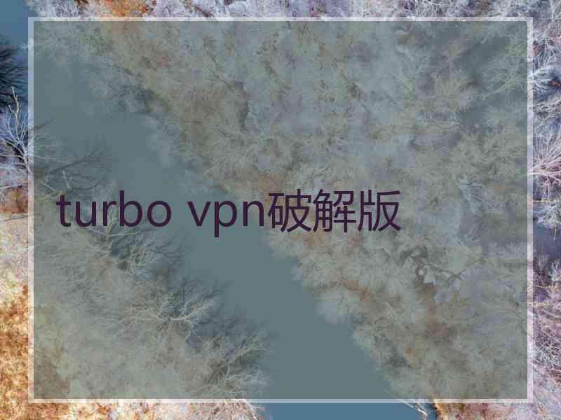 turbo vpn破解版