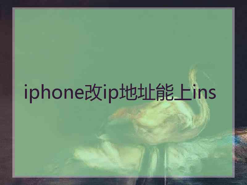 iphone改ip地址能上ins