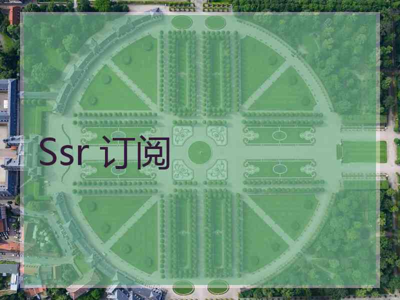 Ssr 订阅