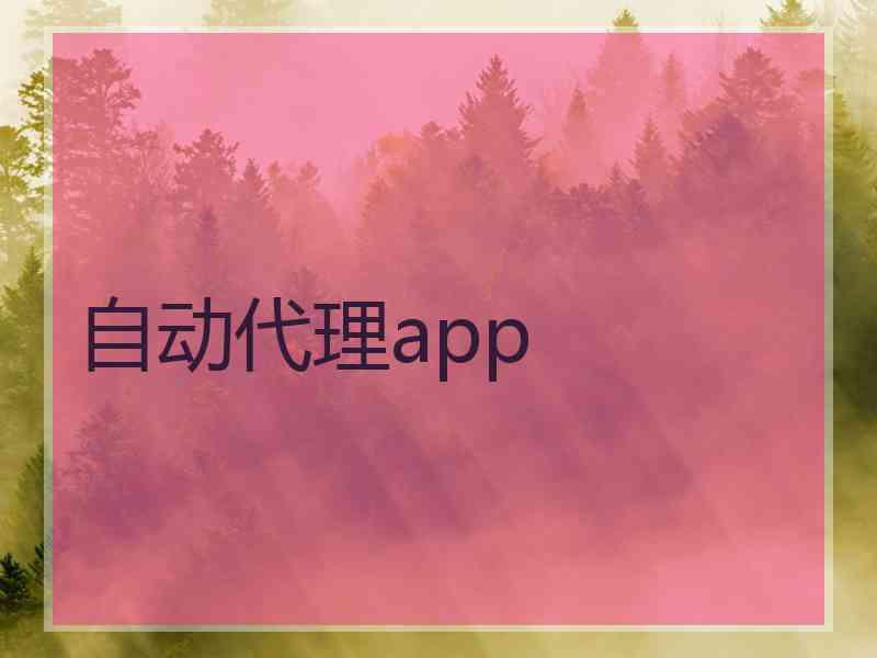 自动代理app