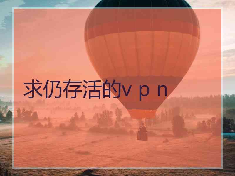 求仍存活的v p n