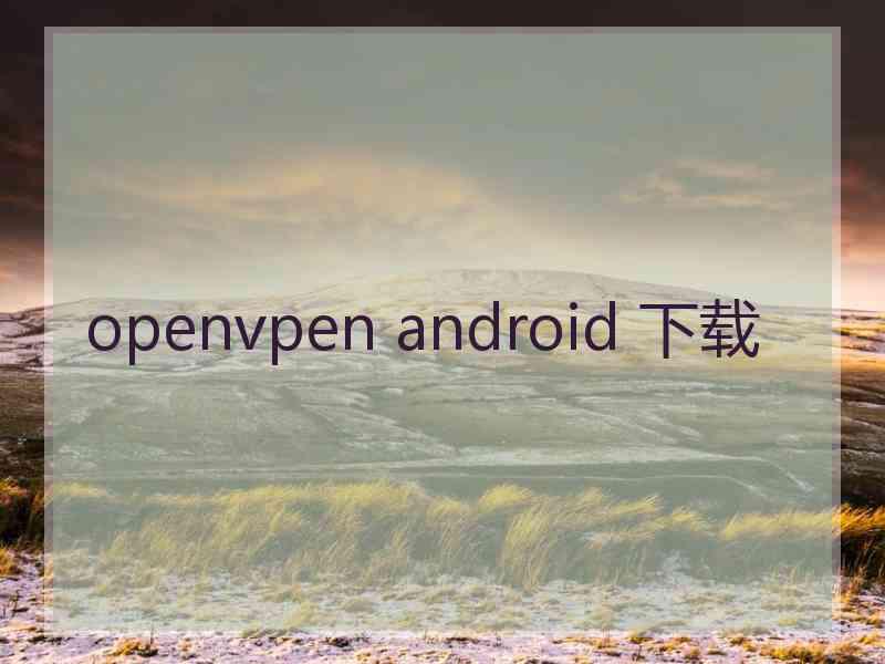 openvpen android 下载