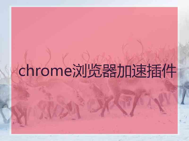 chrome浏览器加速插件