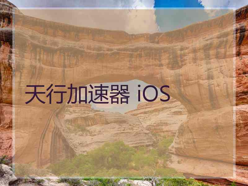 天行加速器 iOS