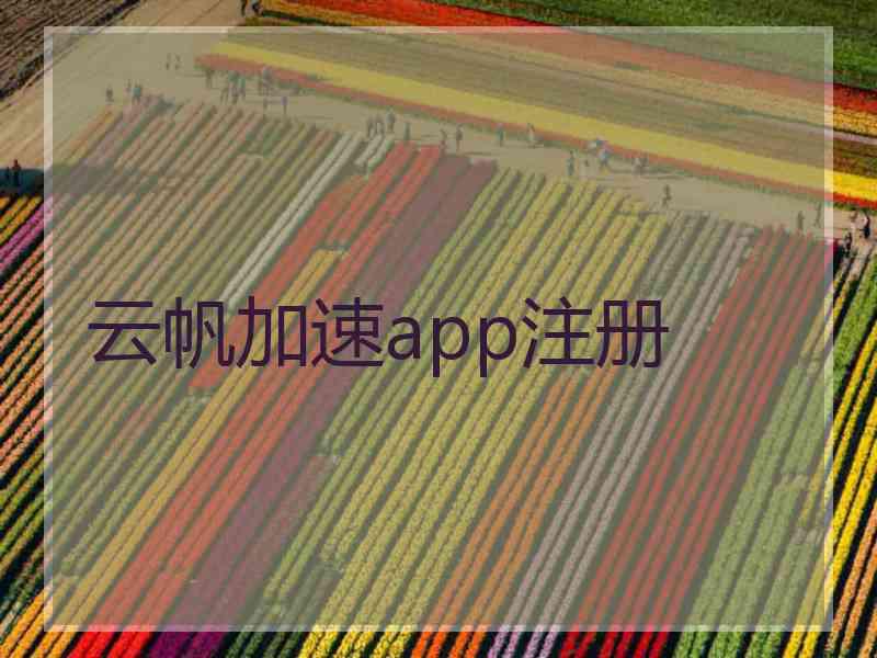 云帆加速app注册