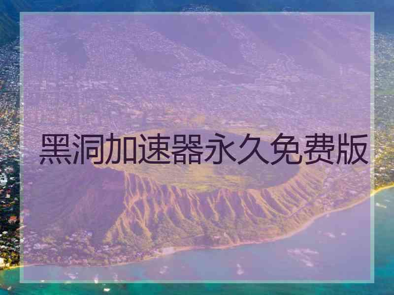 黑洞加速器永久免费版