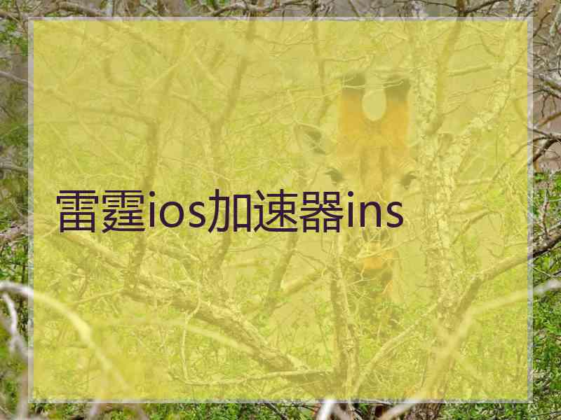 雷霆ios加速器ins